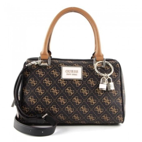 GUESS - Sac à main - Tyren Box Satchel Brown / Black