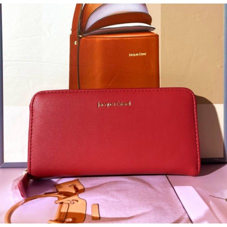 TED LAPIDUS - Portefeuille 2soufflets + rabat - Argent