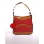 Jacques Esterel - Sac seau pompon - rouge