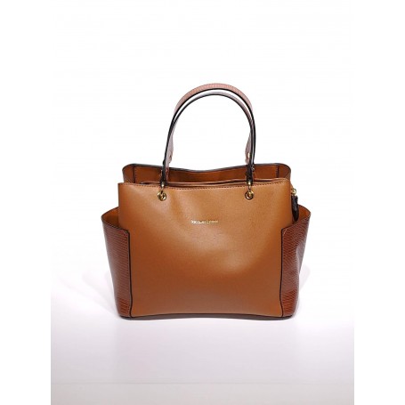 Jacques Esterel - Sac a main poche sur les cotés motif croco - gold