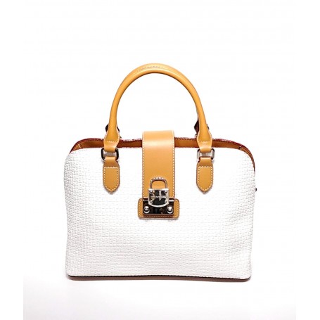 Ted Lapidus - Sac a main Fidélio - blanc