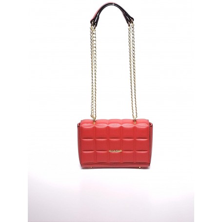 Jacques Esterel - Mini sac matelassé avec chaine - rouge