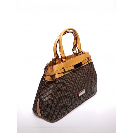 Ted Lapidus - Sac a main Fidélio - marron