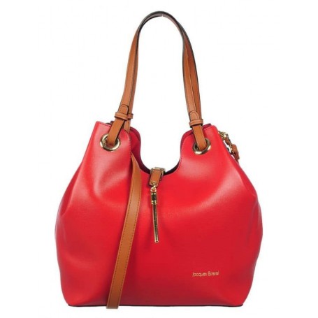 Jacques Esterel - Sac clé porté épaule - rouge