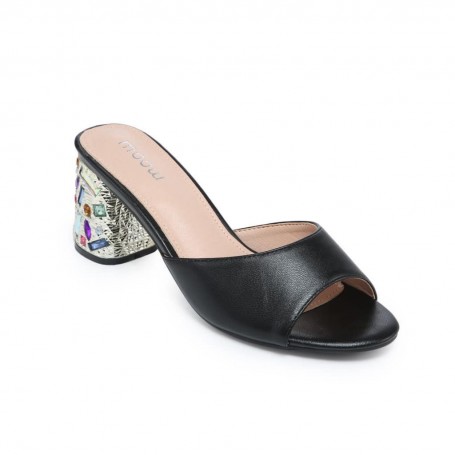 Moow - sandales fantaisie -  noir