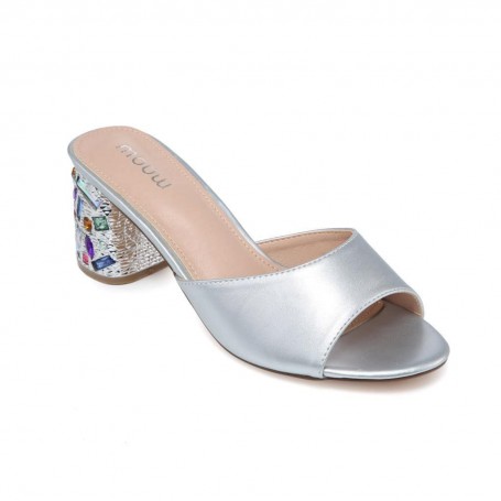 Moow - sandales fantaisie -  argenté 