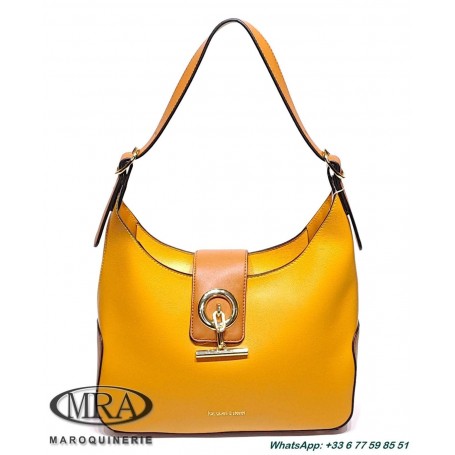 Jacques Esterel - sac porté épaule original - jaune