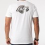 Tee Shirt Los Angeles Dodgers Metallic 12590865 Blanc Argenté